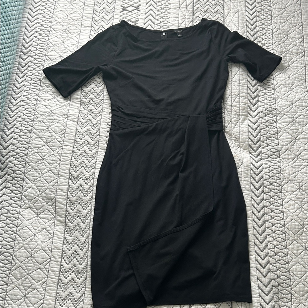 Ann Taylor Black Asymmetrical Dress